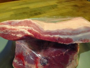 Fresh pork belly. Already looks like bacon!
